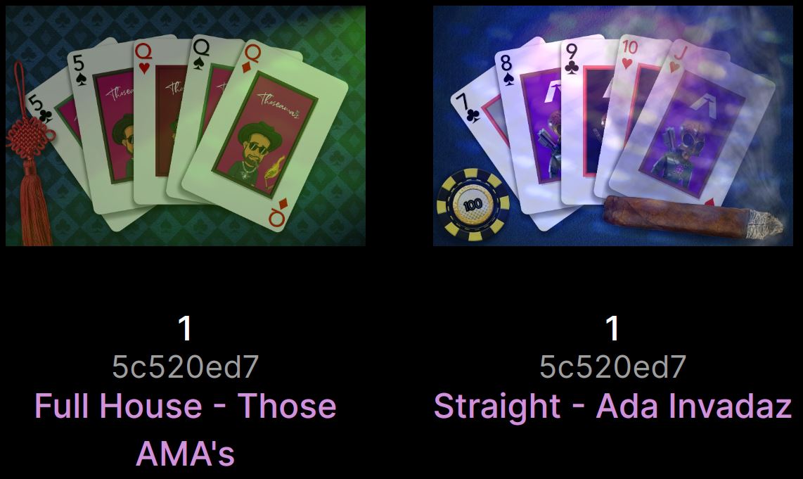 스페이스 퍼그 포커 클럽 NFT-Full hand