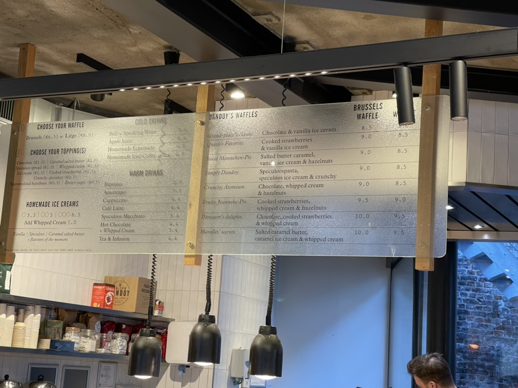 Maison Dandoy 메뉴