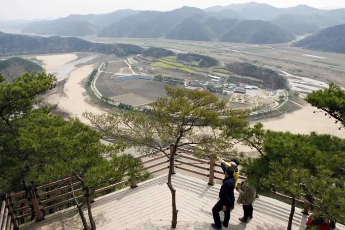 회룡포 전망대 전경 이미지