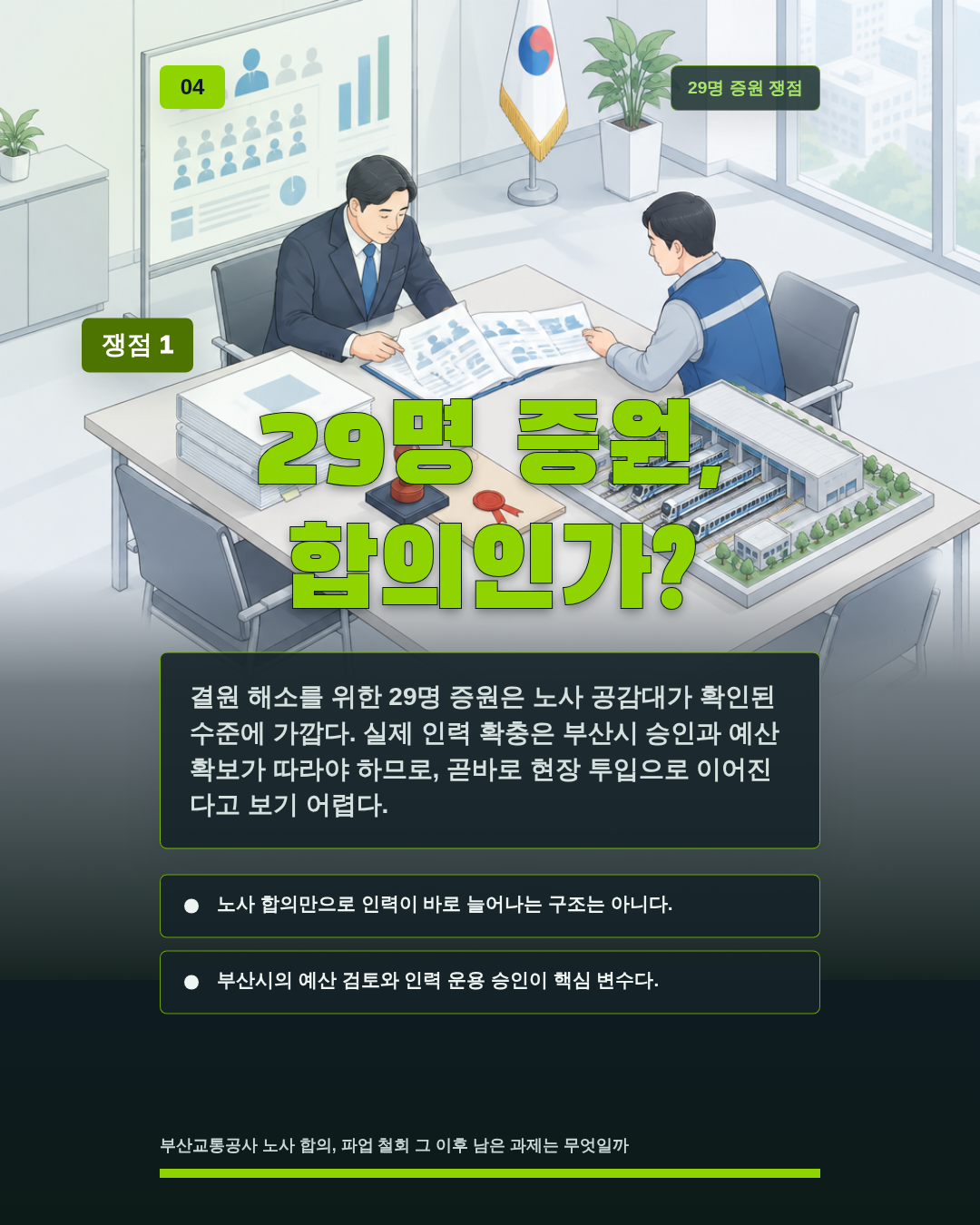 29명 증원, 합의인가?