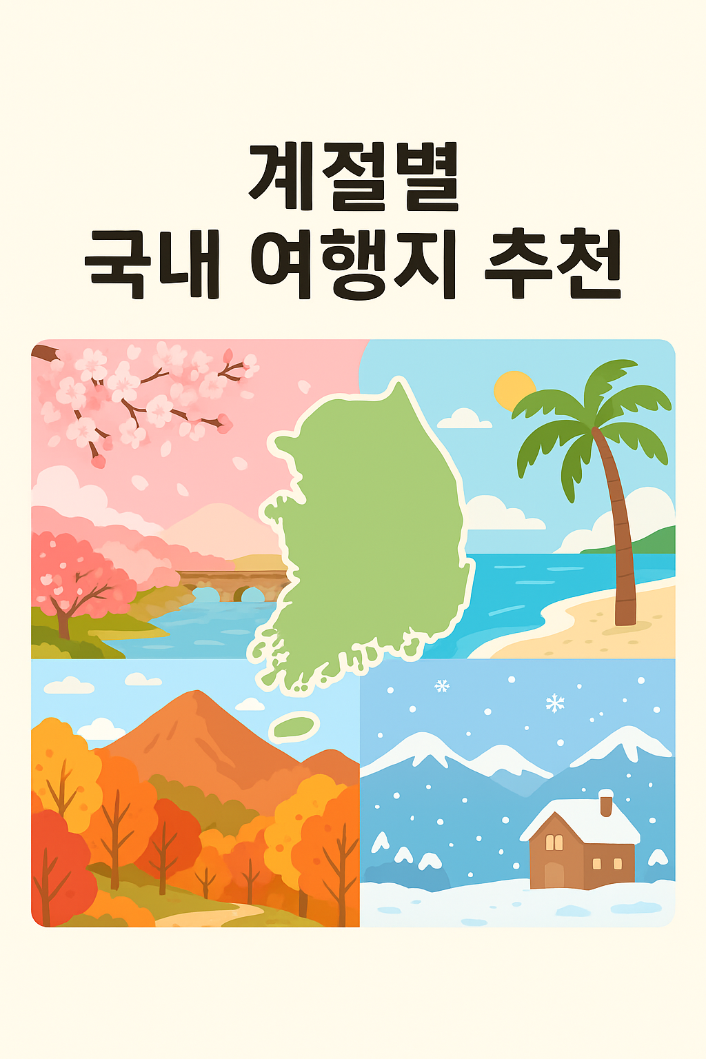 계절별 국내 여행지 추천