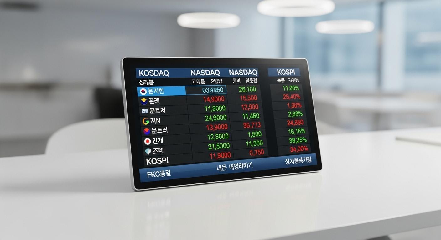 코스닥 나스닥 코스피