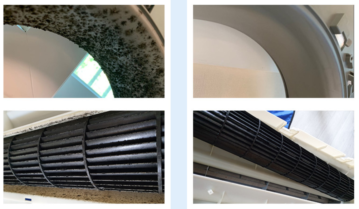 에어컨청소 비포 애프터 내부