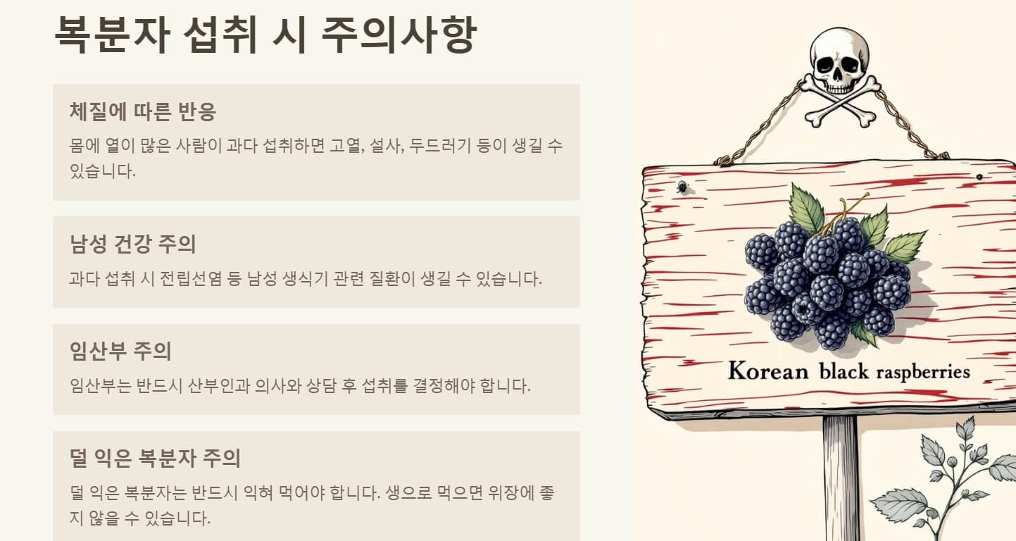 복분자 효능 부작용