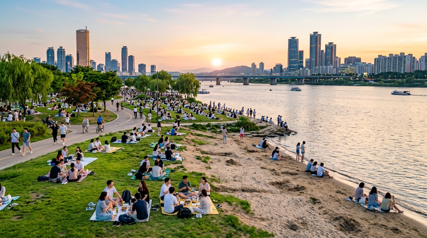 양화한강공원 힐링 전경