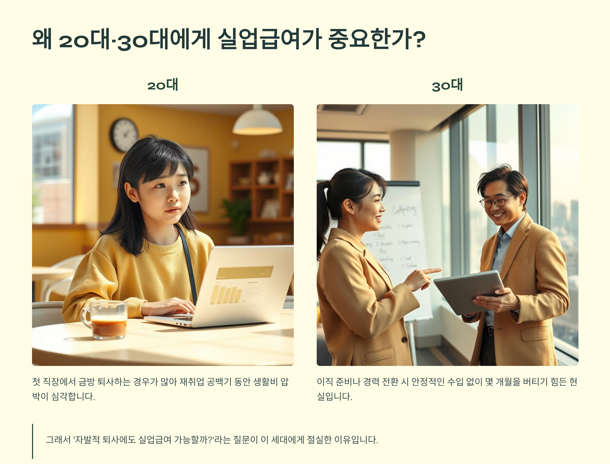 왜 20, 30대에게 중요한가