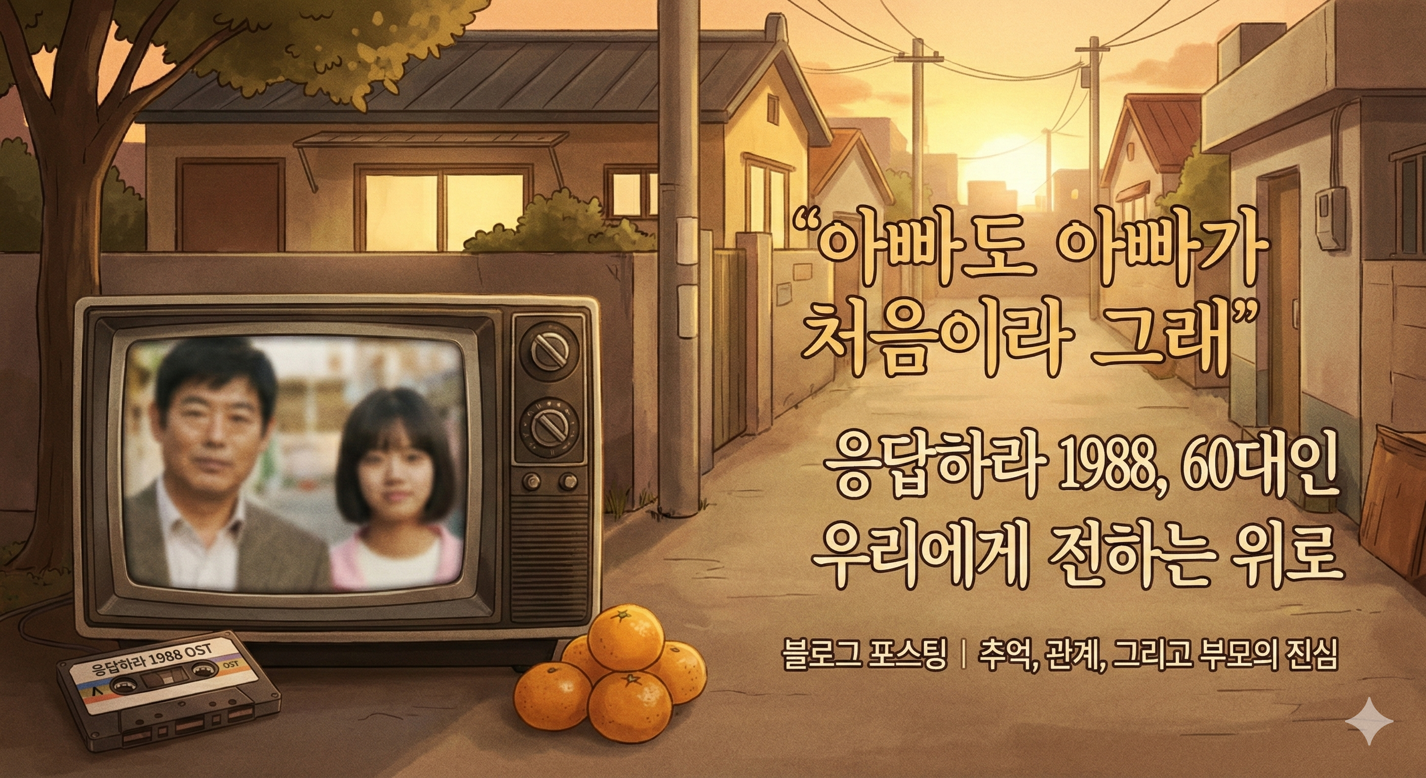 "아빠도 아빠가 처음이라 그래" - 1988년의 부모님이 2026년의 나에게 건네는 뒤늦은 위로