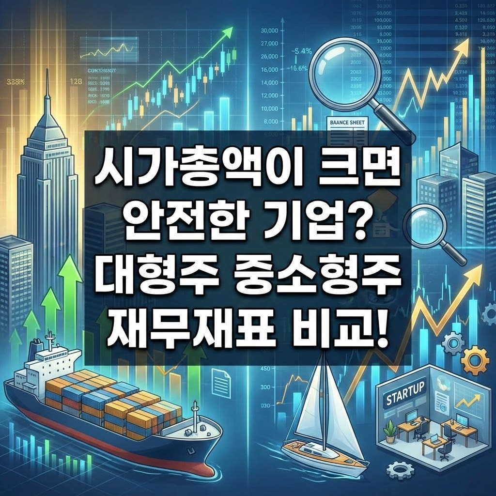 시가총액이 크면 안전한 기업? 대형주 중소형주 재무재표 비교! 관련 사진