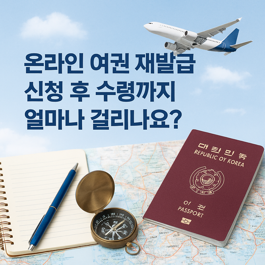 2025 온라인 여권 재발급 신청부터 수령까지 며칠 걸릴까?