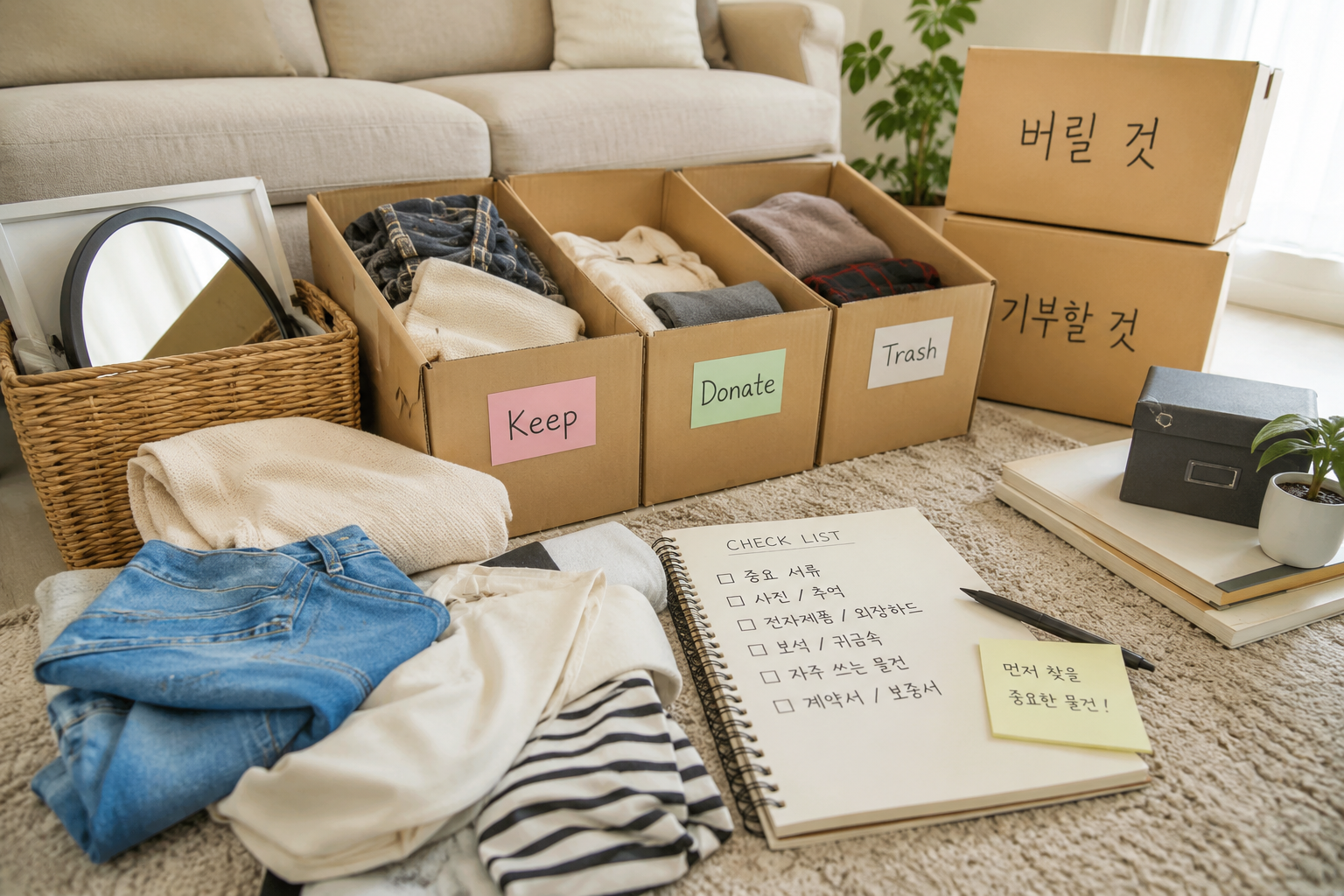 집정리할떄 버릴물건 찾기