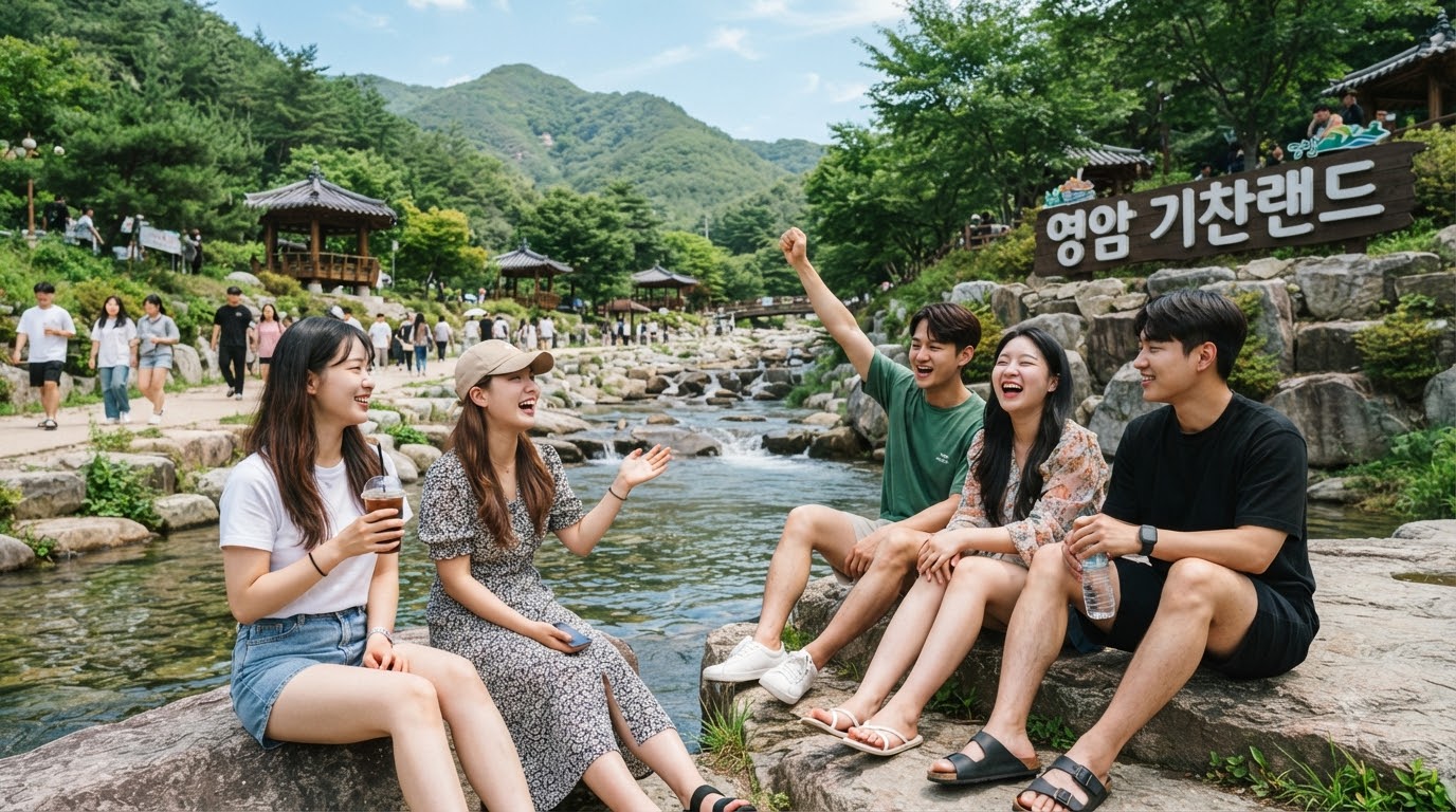 영암 기찬랜드 2026 여행 가이드｜월출산 자연 속 가족 물놀이 명소
