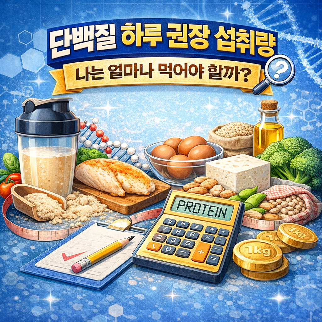 단백질 하루 권장 섭취량, 나는 얼마나 먹어야 할까?