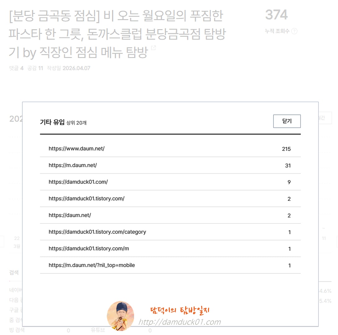 2026년 4월 7일 기타 유입