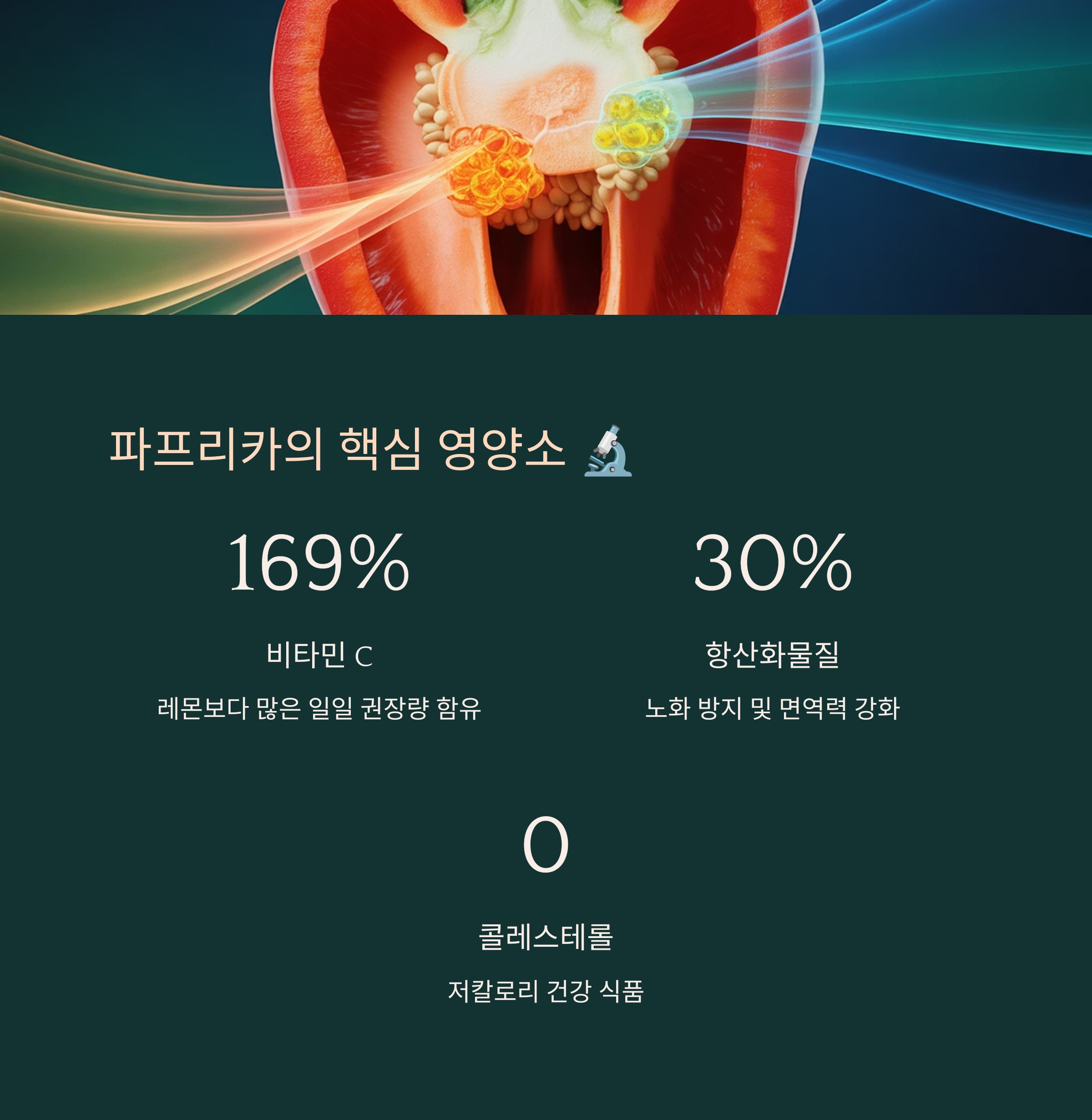 파프리카의 핵심 영양소와 과학적 효능 분석 🔬