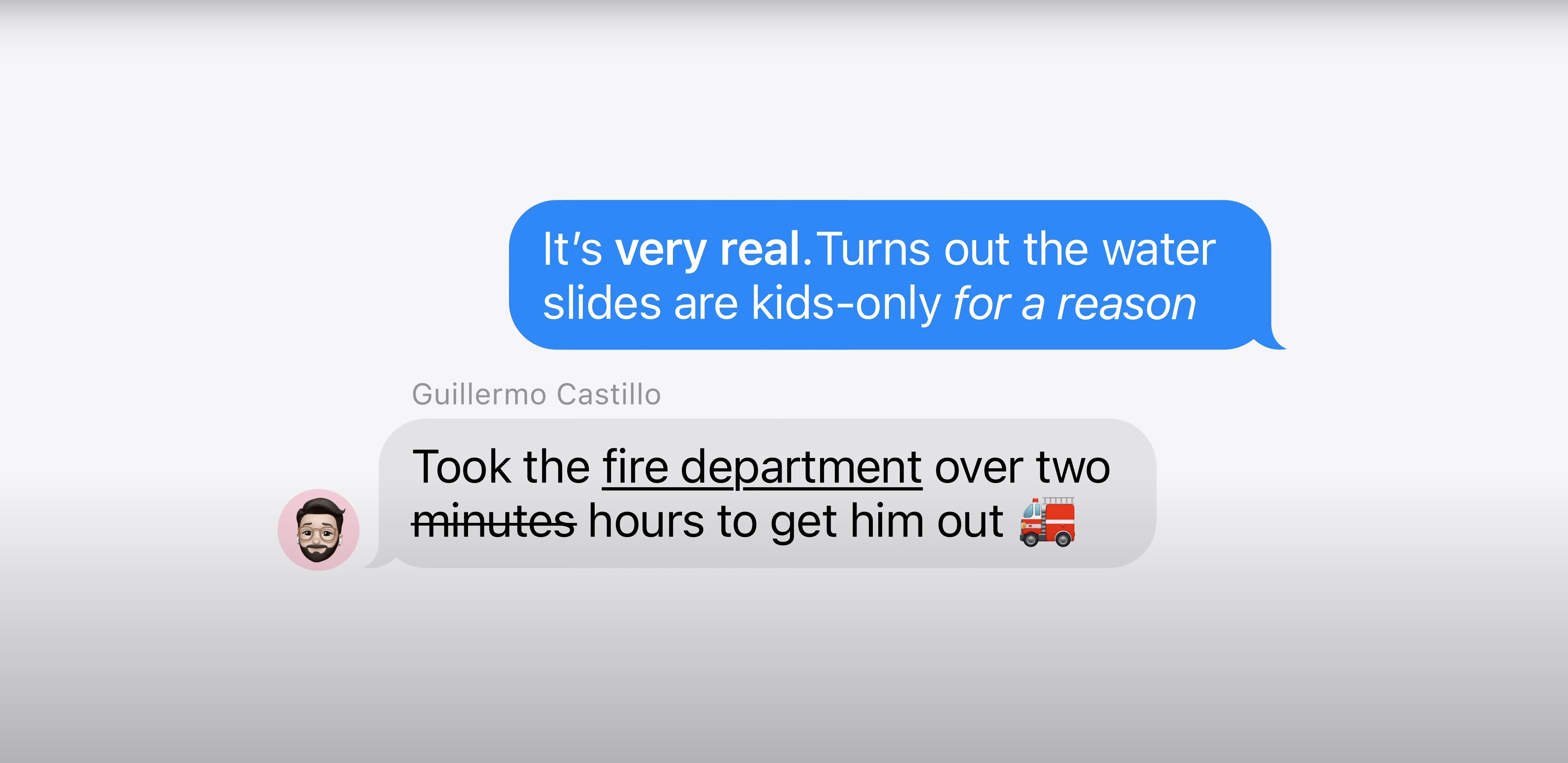 iOS 18 메세지 형식 다양화