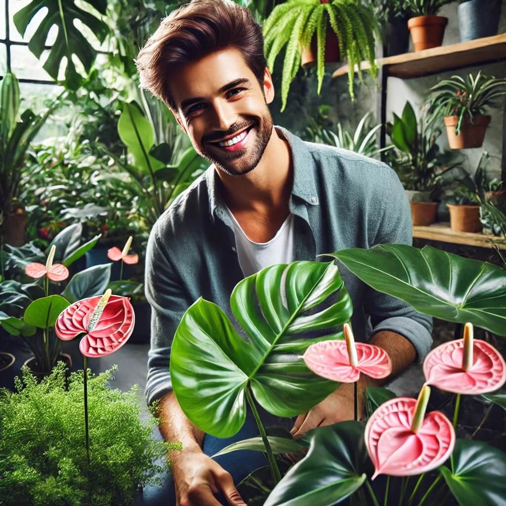 안스리움등 희귀식물을 키우며 재테크하는 청년