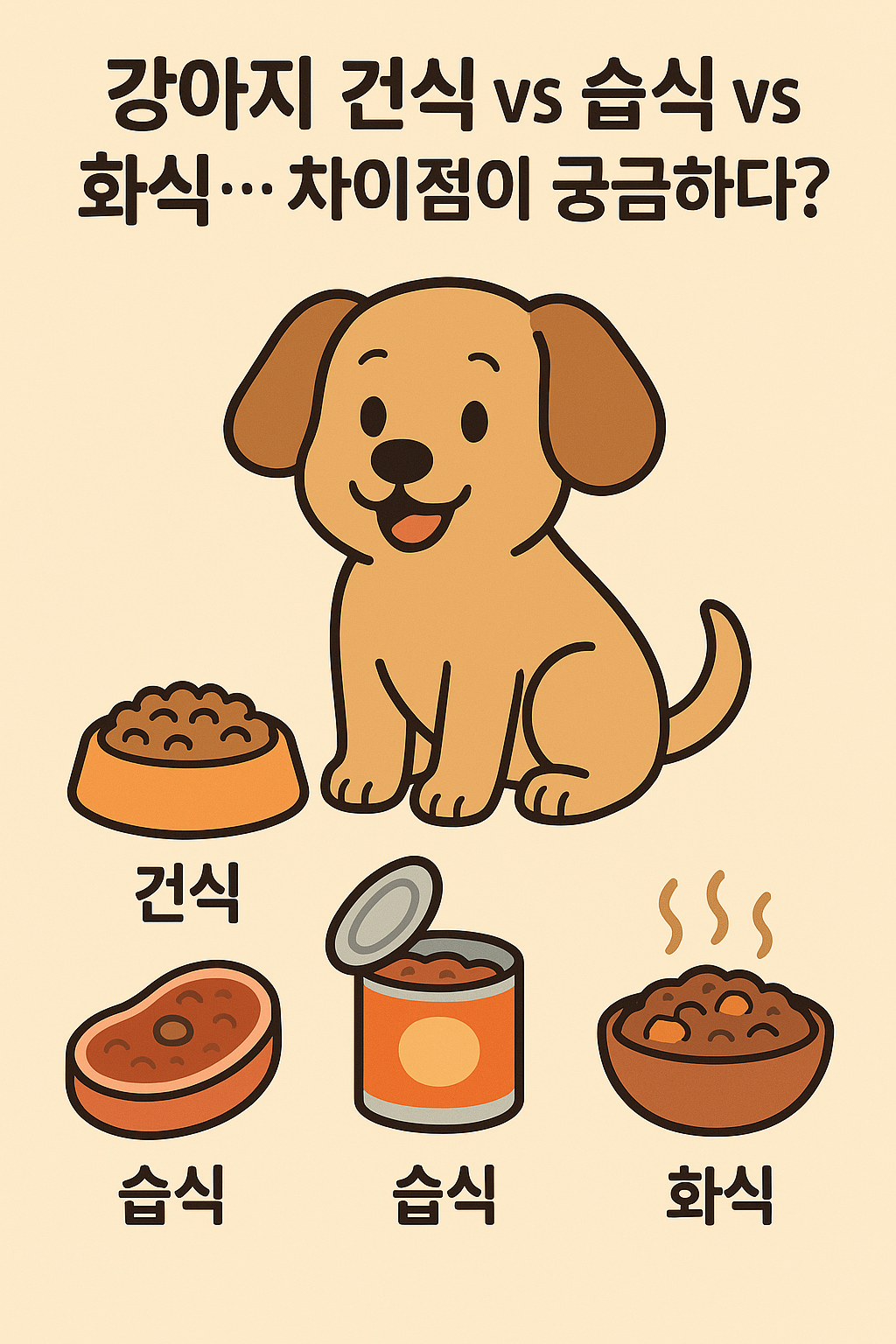 강아지 건식 vs 습식 vs 화식… 차이점
