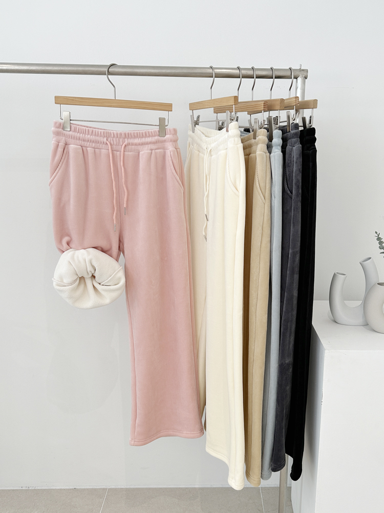 IMI 밍크안감 코듀로이 밴딩팬츠