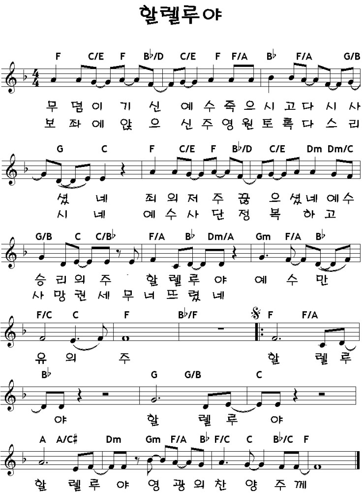 무덤-이기신-예수-악보