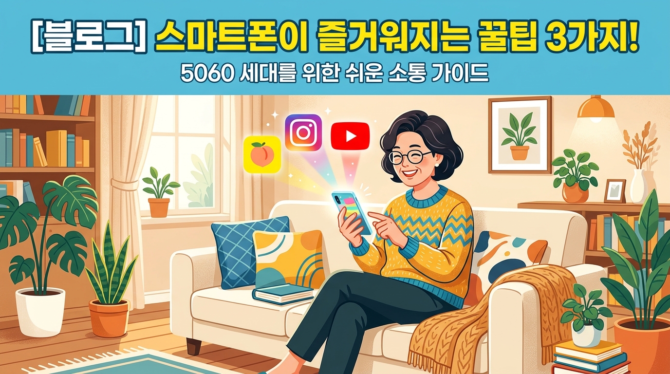 50대 주부가 매일 사용하는 스마트폰 앱 3가지