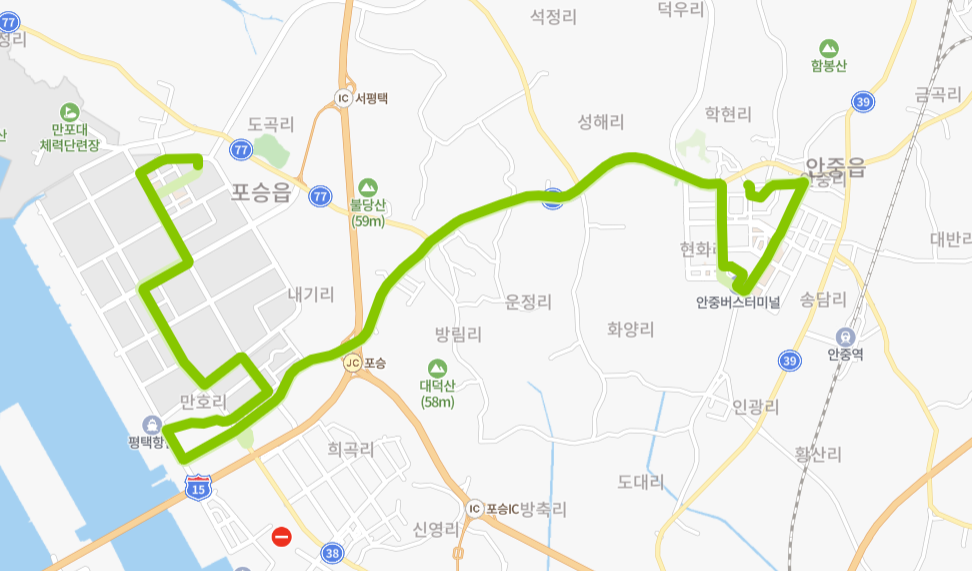 평택-81-1번-버스-노선-지도