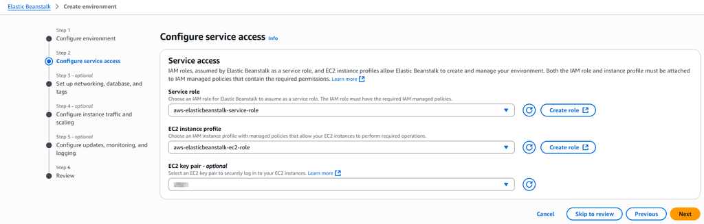 Elastic Beanstalk - Configuration