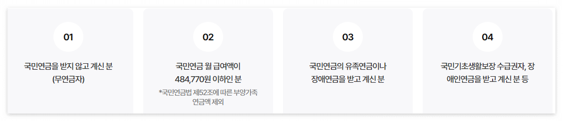 기초연금 수급자격