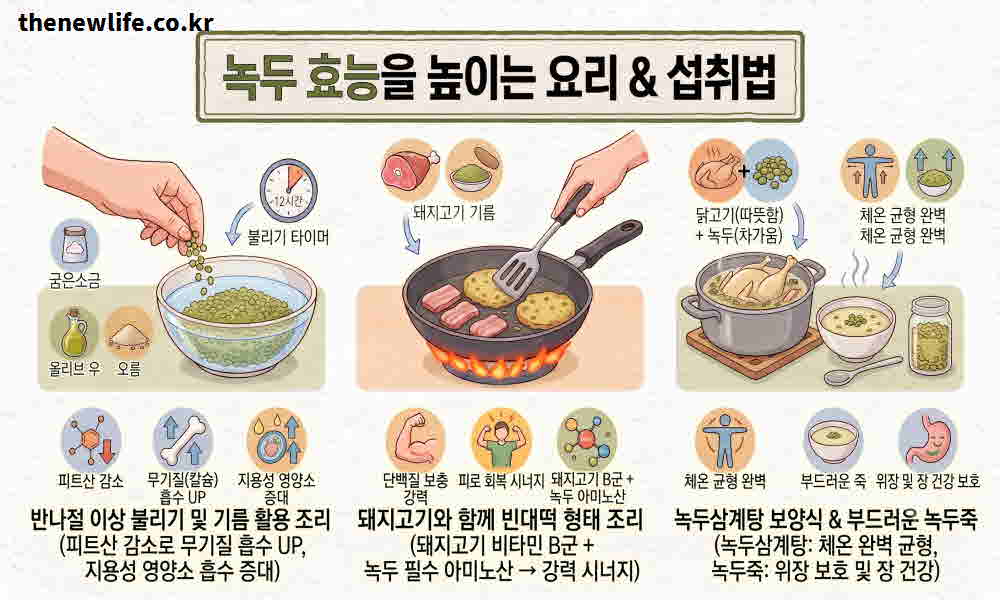 녹두 효능 높이는 요리