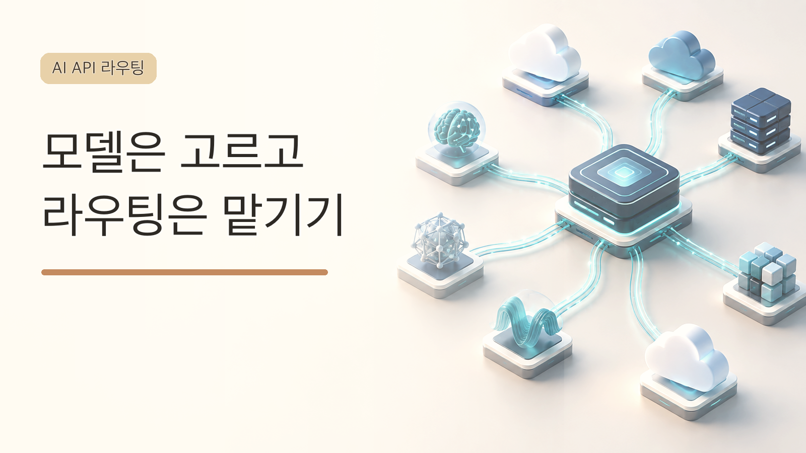 OpenRouter 여러 AI 모델 연결 주제 대표 이미지