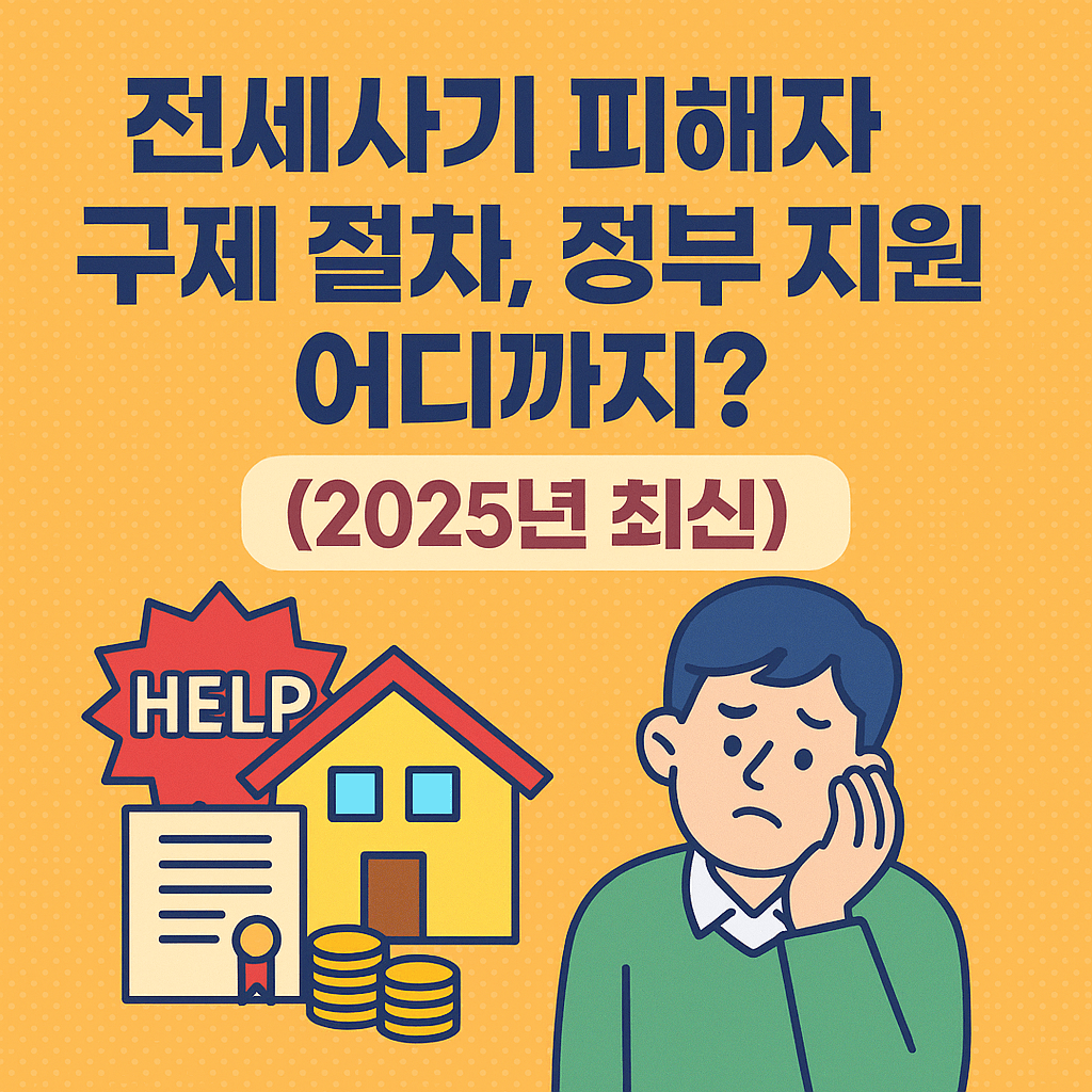 한국 전세사기 피해자 구제 절차, 정부 지원 어디까지? (2025년 최신)