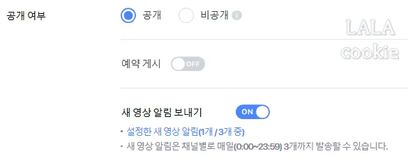 다음채널-오늘의숏-올리는-방법-공개여부