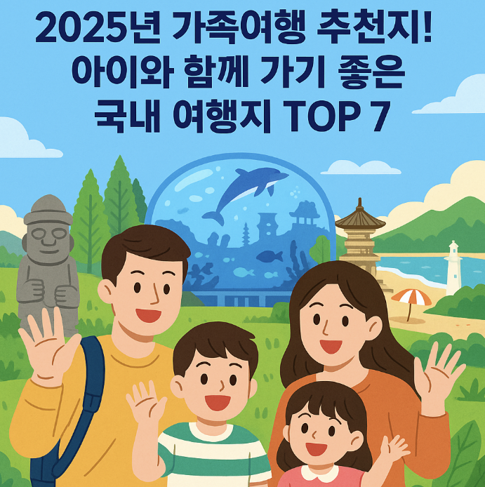2025년 가족여행 추천지! 아이와 함께 가기 좋은 국내 여행지 TOP 7-제작이미지