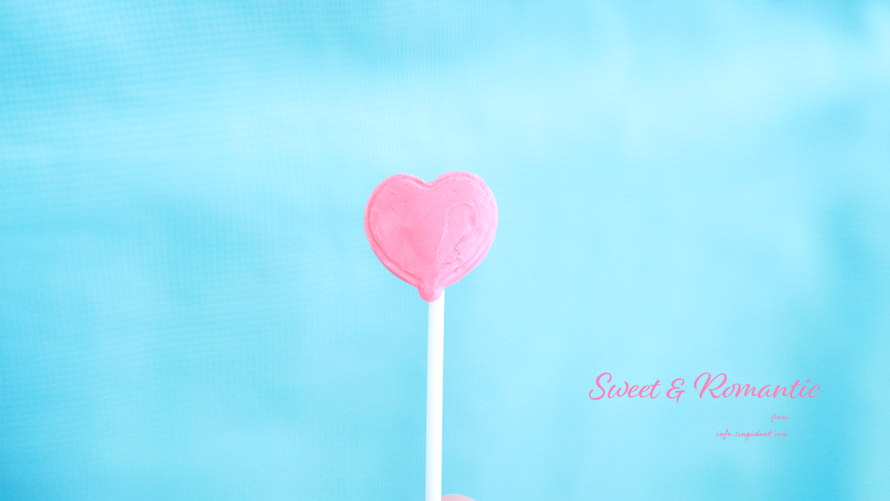10 핑크 막대사탕 C - Sweet and Romantic 봄배경화면