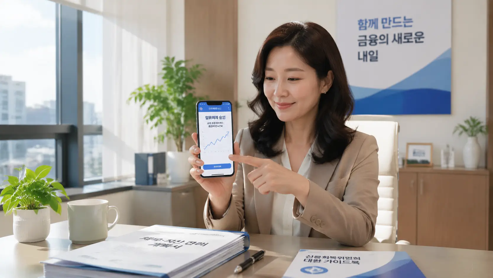계좌 압류 푸는 법 대리인 수임료 방어선과 신용회복위원회 통장압류 해지 연동 요령을 핀테크 플랫폼으로 비교하는 모습