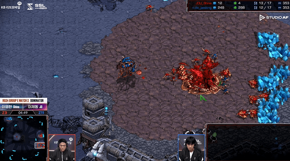 SSL 스타리그 24강 E조 2경기 앞마당파괴