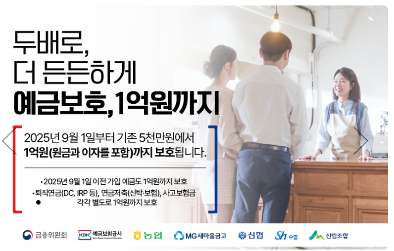 2025년 9월, 예금보호한도 1억 원으로! 당신의 돈, 더 안전해집니다