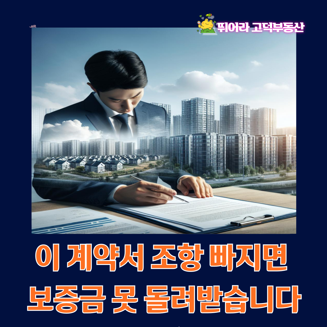 임대착{약서, 이거 빠지면 보증금 날립니다