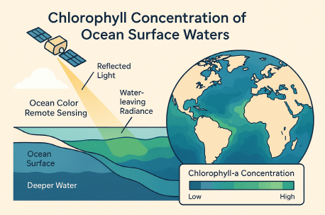 표층 해수의 엽록소 농도 변동과 위성 원격탐사(Ocean Color)의 과학적 기법