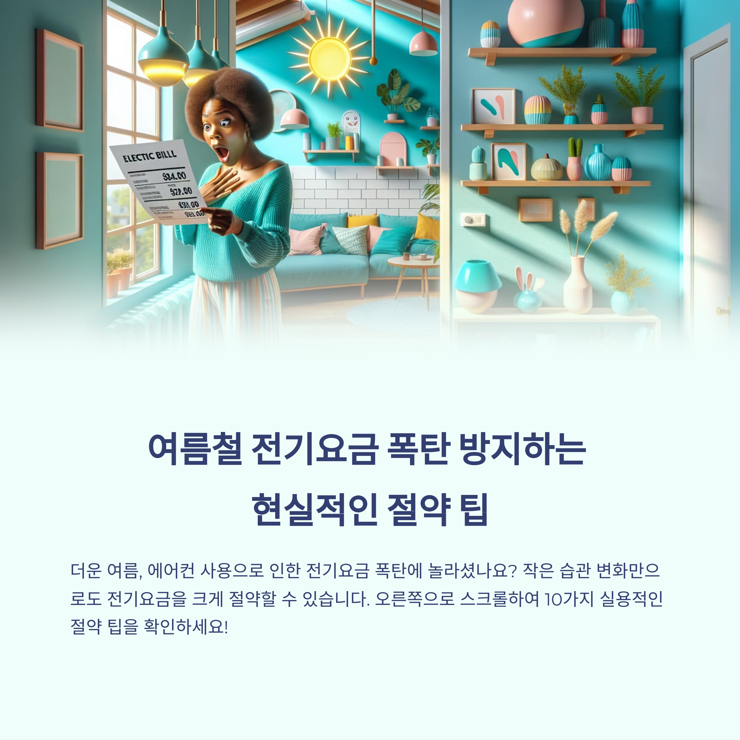 전기요금 폭탄 방지! 여름철 필수 절약 팁 10가지