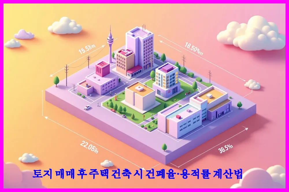 토지 매매 후 주택 건축 시 건폐율·용적률 계산법