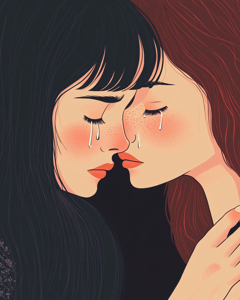 친구가 이별 후 우는 꿈