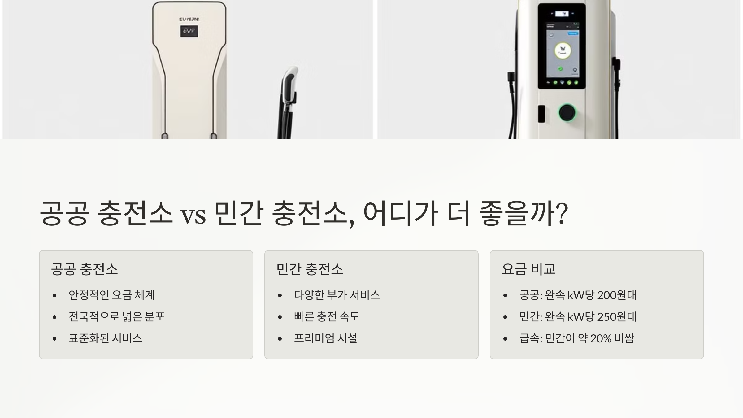 공공충전소 vs 민간충전소