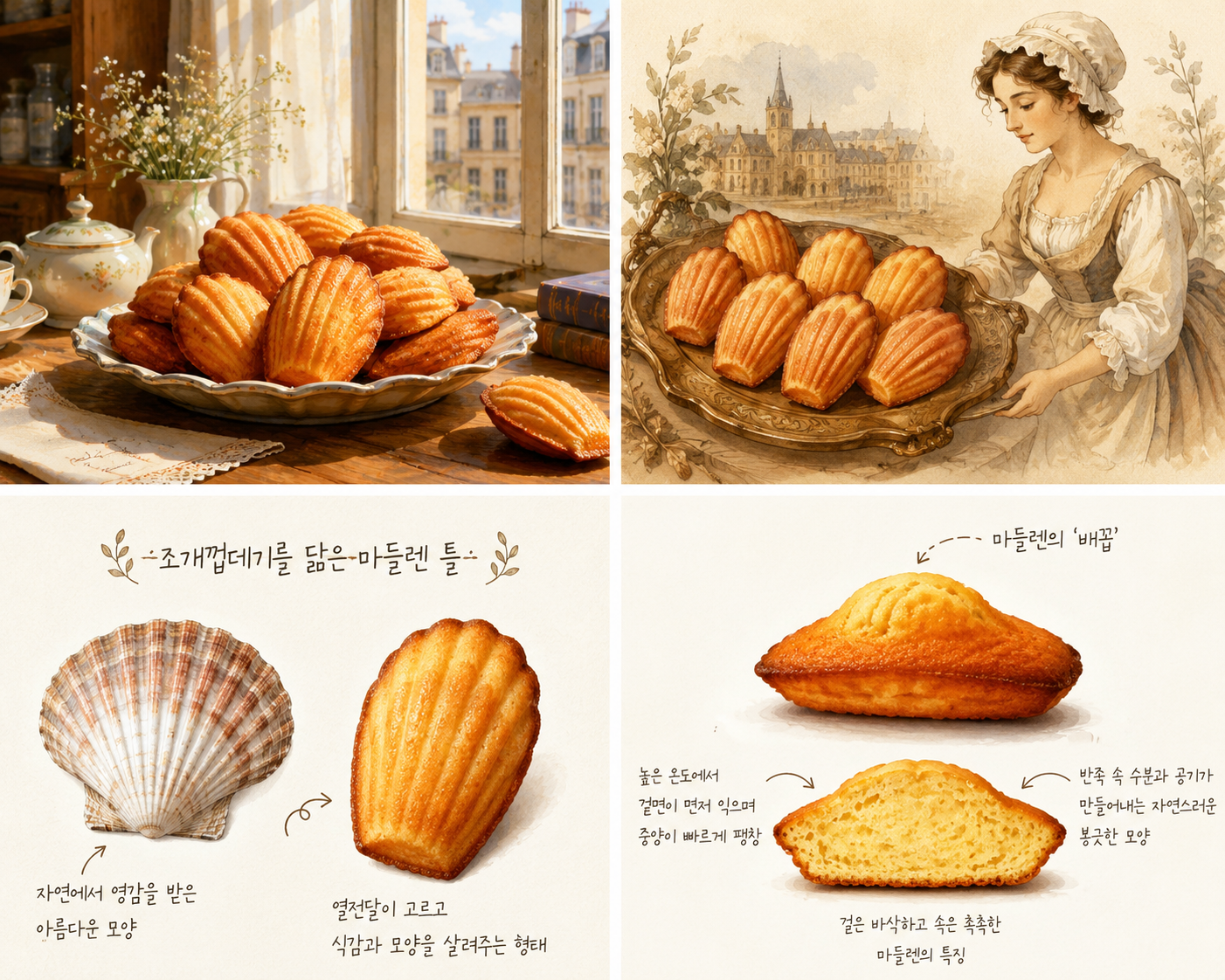 마들렌은 왜 조개껍데기 모양일까?