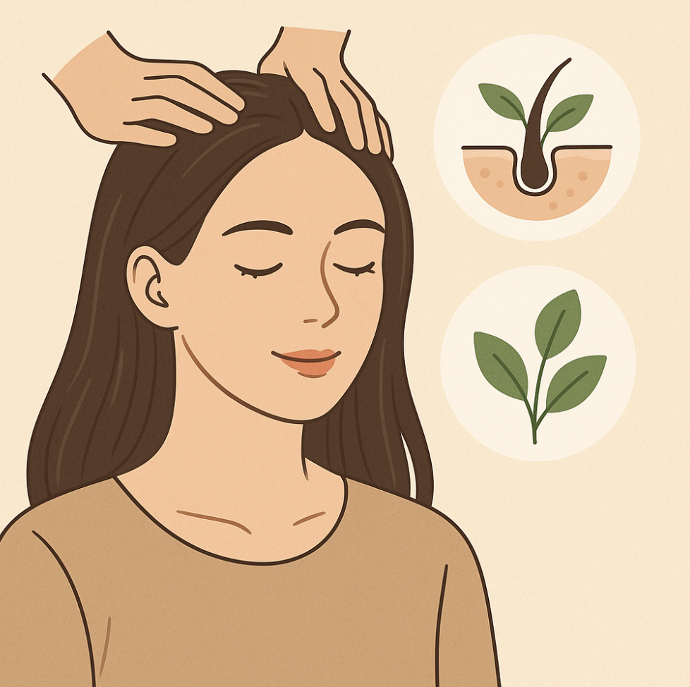 건강한 두피 관리와 관련한 이미지