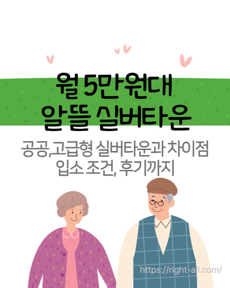 알뜰 실버타운, 실버타운 차이점, 알뜰실버타운 리스트, 입소조건, 노인복지, 노인혜택, 성북 시니어타운, 해든솔 실버타운