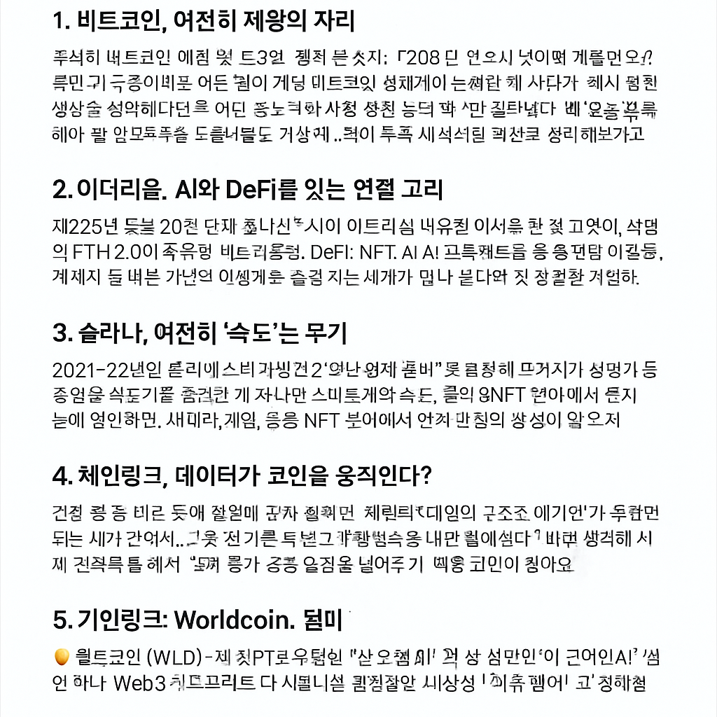 2025년, 암호화폐 시장의 빅웨이브! 가장 주목할 코인은?