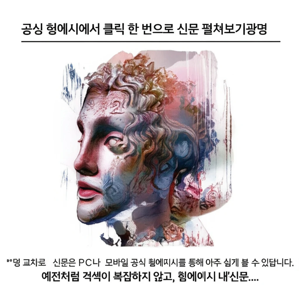 광명시 교차로 종이 신문 그대로보기와..