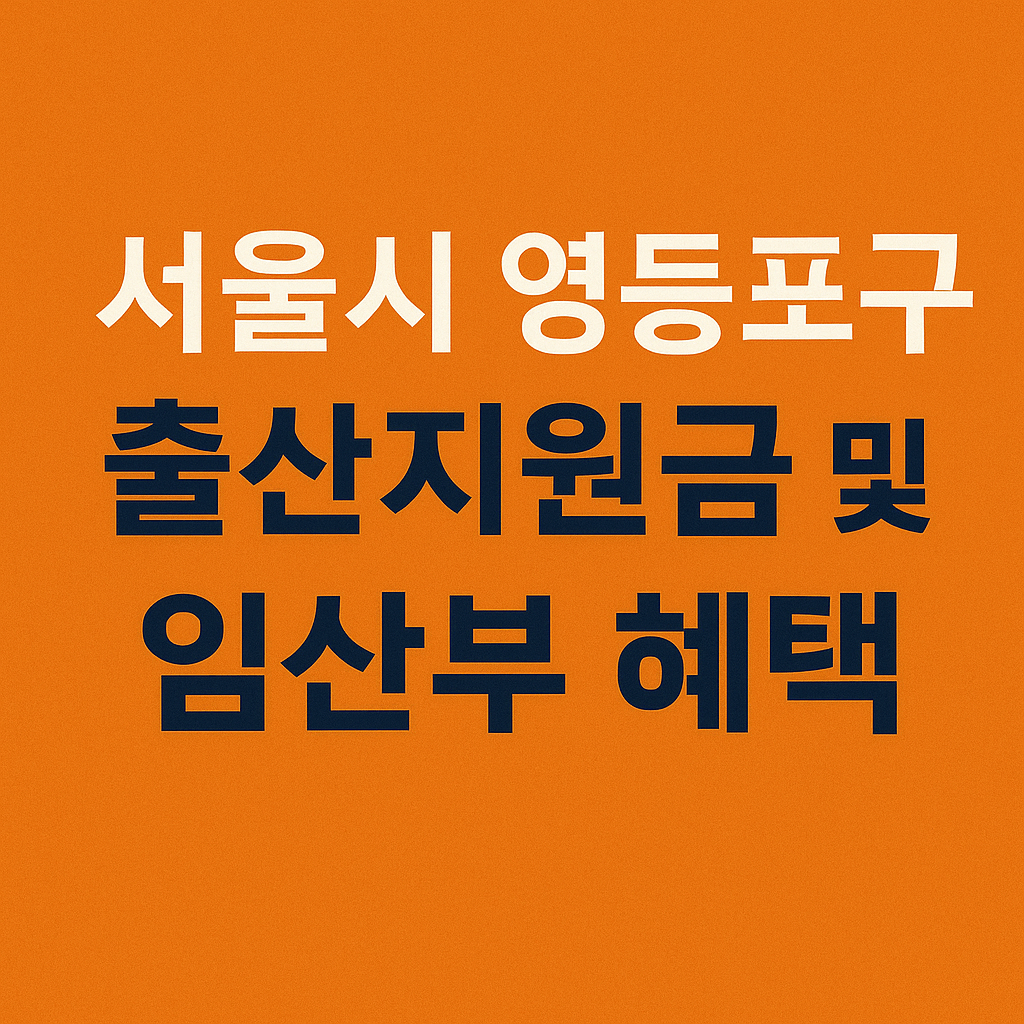 서울시 영등포구 출산지원금
