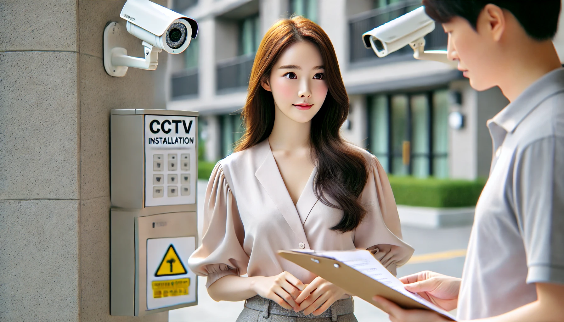 아파트 단지 CCTV 설치 관련 이미지