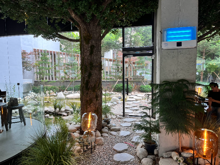 외부로 나가는 자갈길